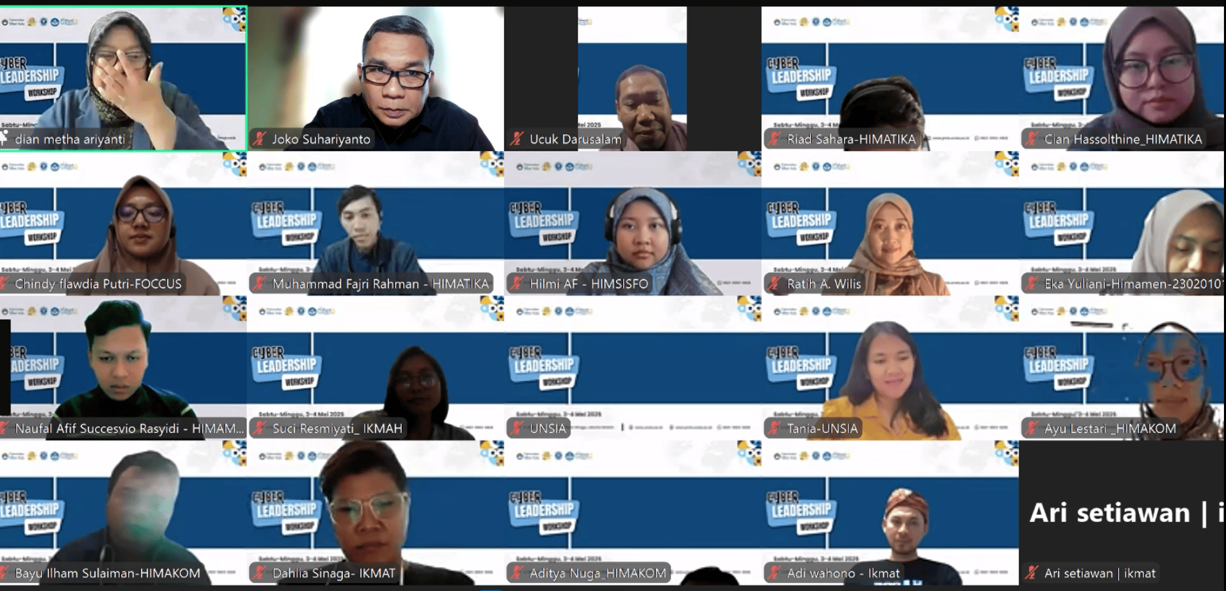 Cyber Leadership Workshop: Meningkatkan Kapasitas Kepemimpinan Mahasiswa di Era Digital